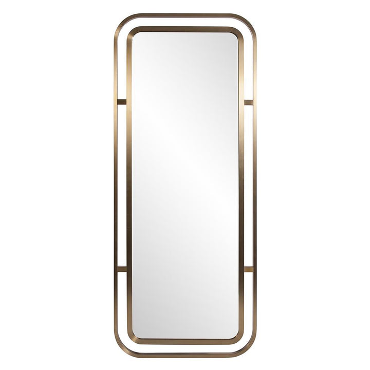 STAINLESS STEEL OBLONG MIRROR