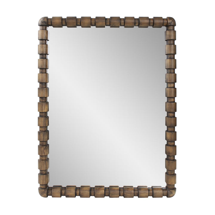 WOODEN BOBBIN MIRROR