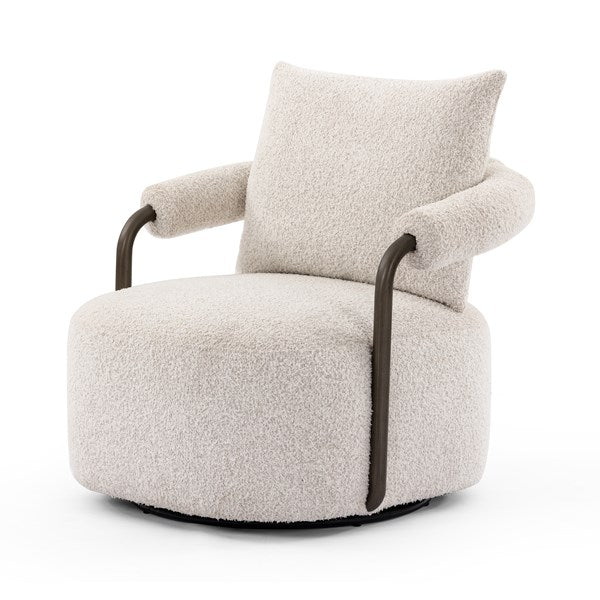 ZAYDEN SWIVEL CHAIR-SHELDON IVORY