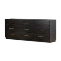 SUKI 9 DRAWER DRESSER-BURNISHED BLACK